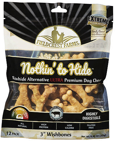 NOTHIN' TO HIDE Ultra Wishbones 3" Beef 12pk