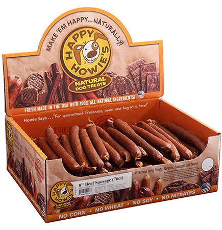 HAPPY HOWIE'S Beef Sausage 8" Bulk 76ct