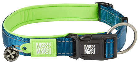 *MAX&MOLLY Smart ID Dog Collar Matrix Green L 15-25"