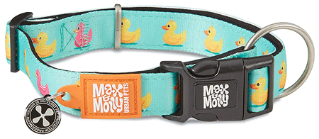 *MAX&MOLLY Smart ID Dog Collar Ducklings S 11-18"