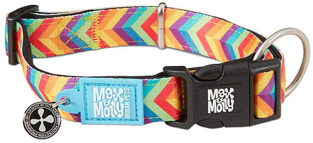 *MAX&MOLLY Smart ID Dog Collar Summertime M 13-21"