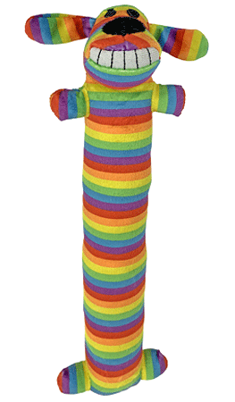 MULTIPET Loofa Dog Rainbow 12"