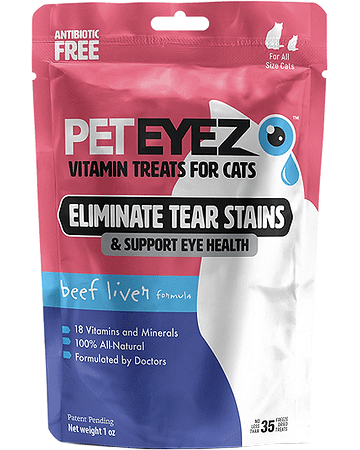 *PET EYEZ Vitamin Treats for Cats Freeze Dried Beef Liver 1oz