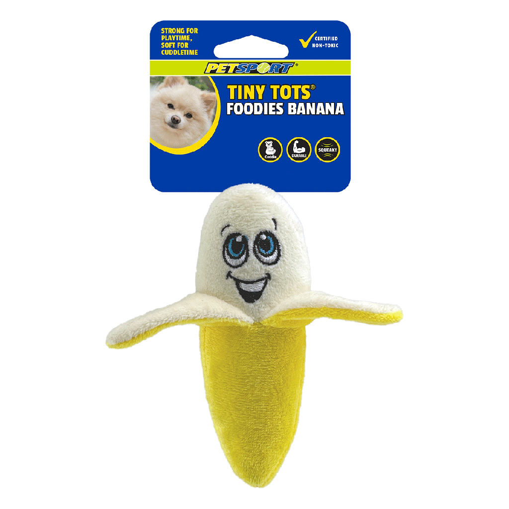 PETSPORT Tiny Tots Foodies Banana 5"
