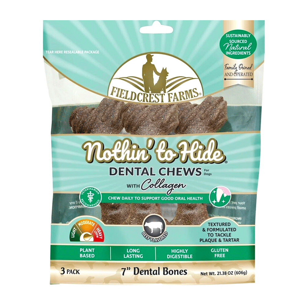 NOTHIN' TO HIDE Dental Bones 7" 3pk