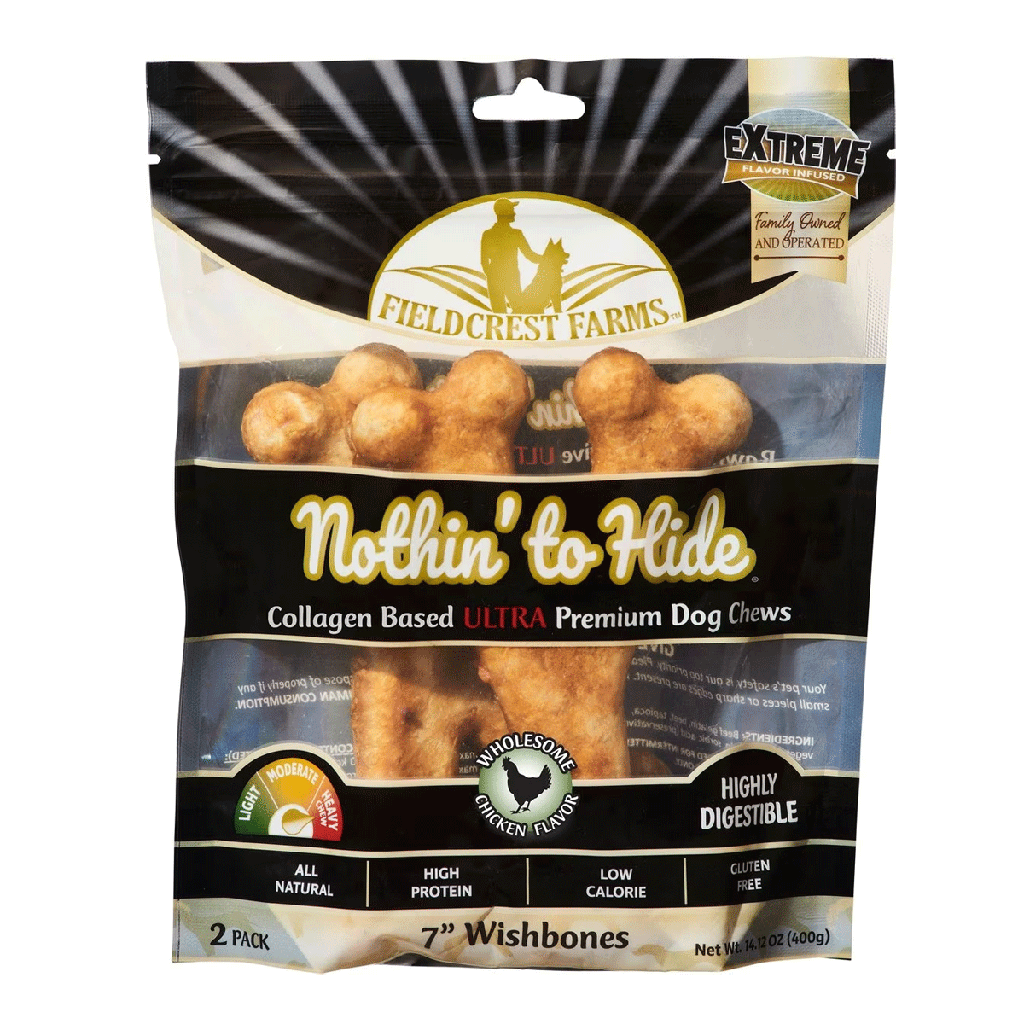 NOTHIN' TO HIDE Ultra Wishbone 7" Chicken 2pk