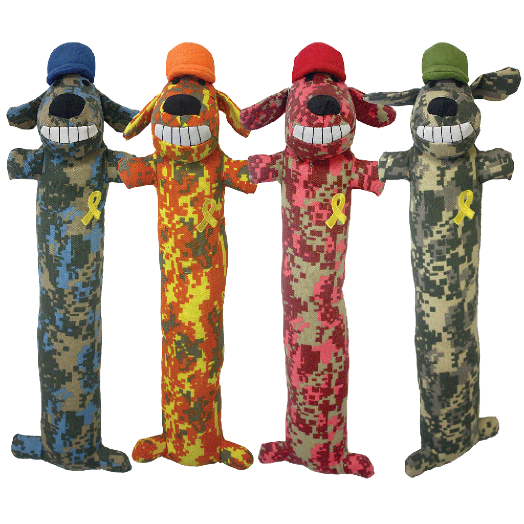 *MULTIPET Loofa Dog - Support Our Troops 18"