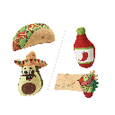 ETHICAL/SPOT Mexican Take-Out Cat Toys 2pk