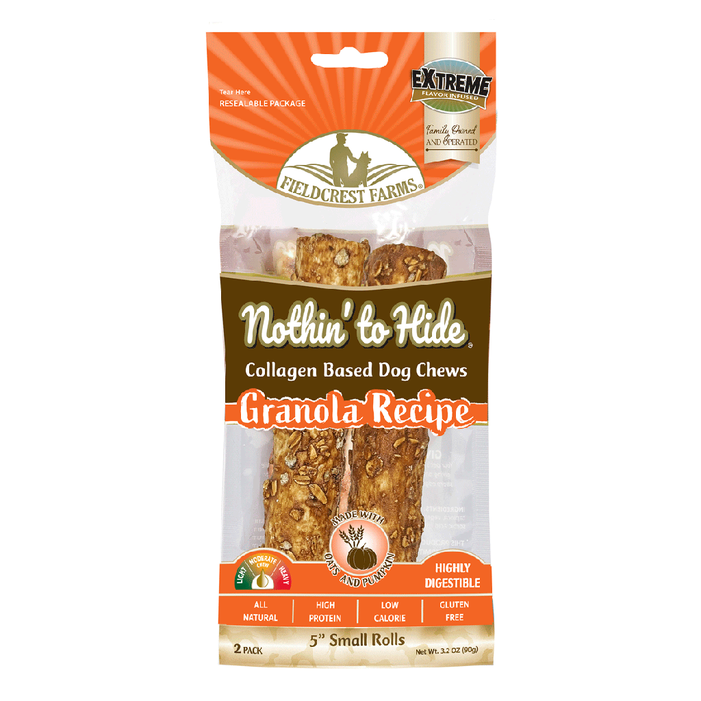 NOTHIN' TO HIDE Small 5" Roll 2pk Granola