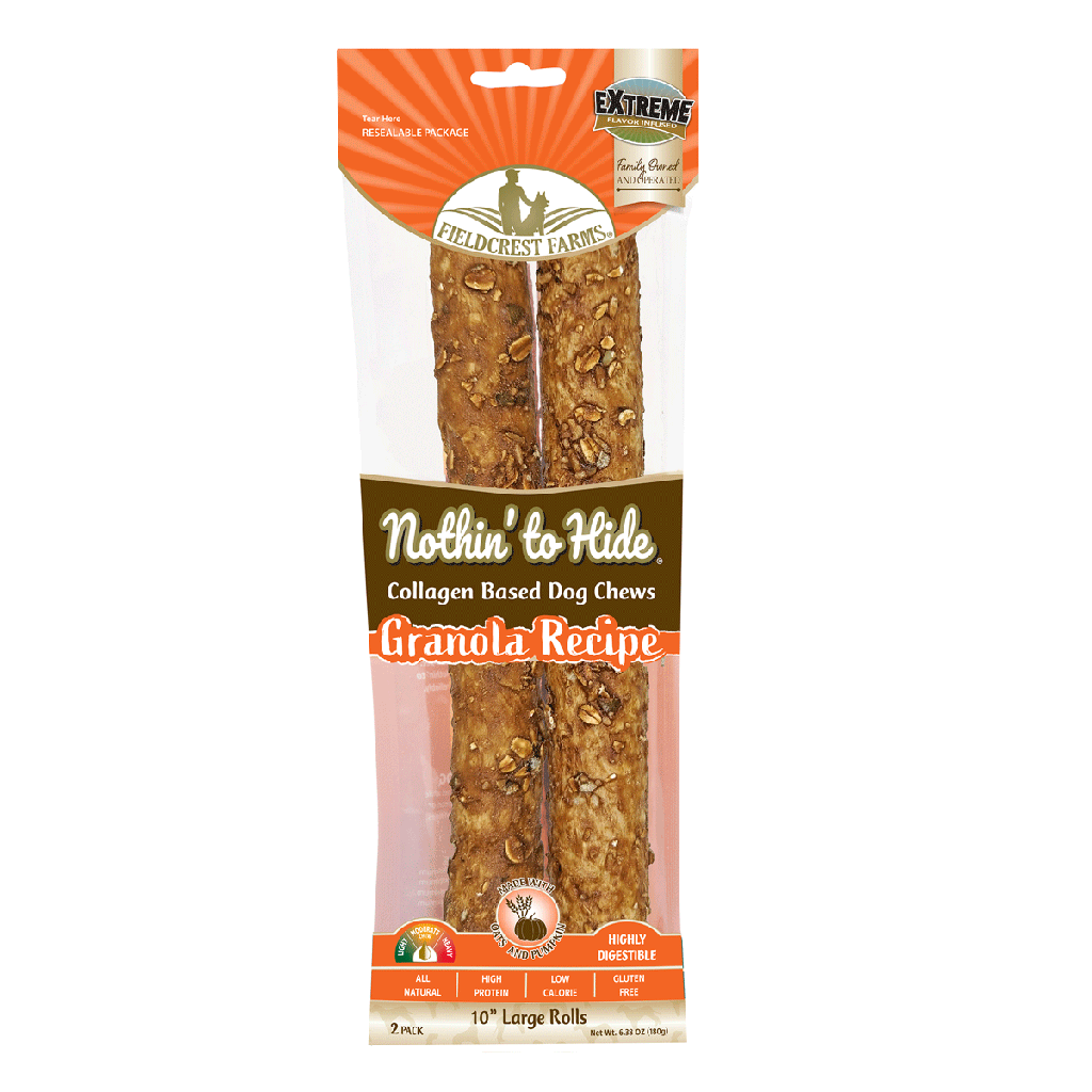 NOTHIN' TO HIDE Large 10" Rolls 2pk Granola