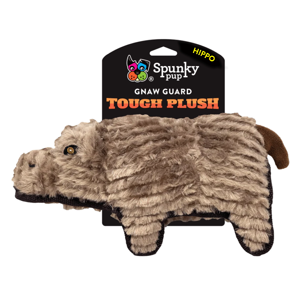 *SPUNKY PUP Tough Plush Hippo