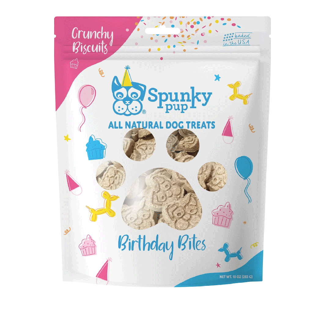 SPUNKY PUP Biscuits - Birthday Bites Peanut Butter 10oz 