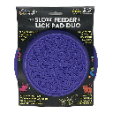 *SPUNKY PUP Slow Feeder & Lick Pad Duo Combo Bowl
