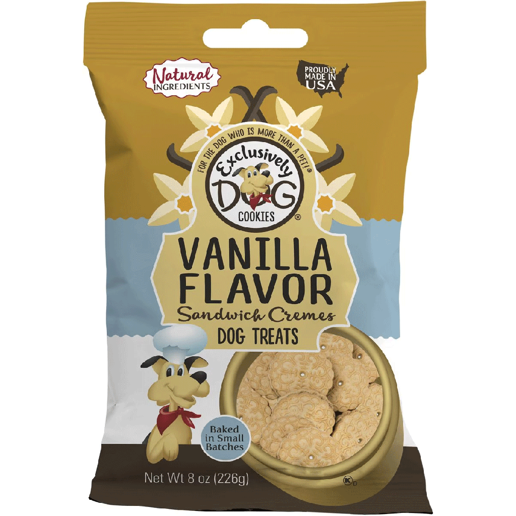 *EXCLUSIVELY PET Sandwich Cremes Vanilla 8oz