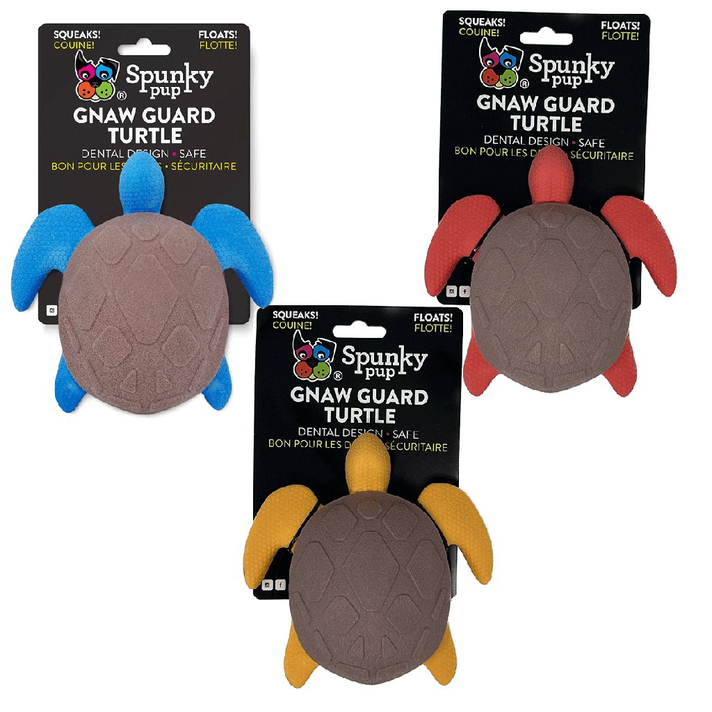*SPUNKY PUP Gnaw Guard Squeaky Sea Turtle