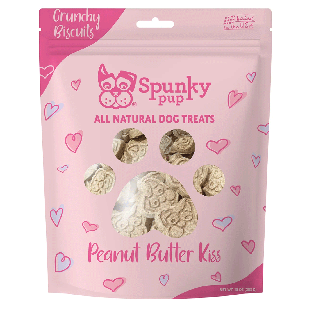 SPUNKY PUP Biscuits - Peanut Butter Kiss 10oz 