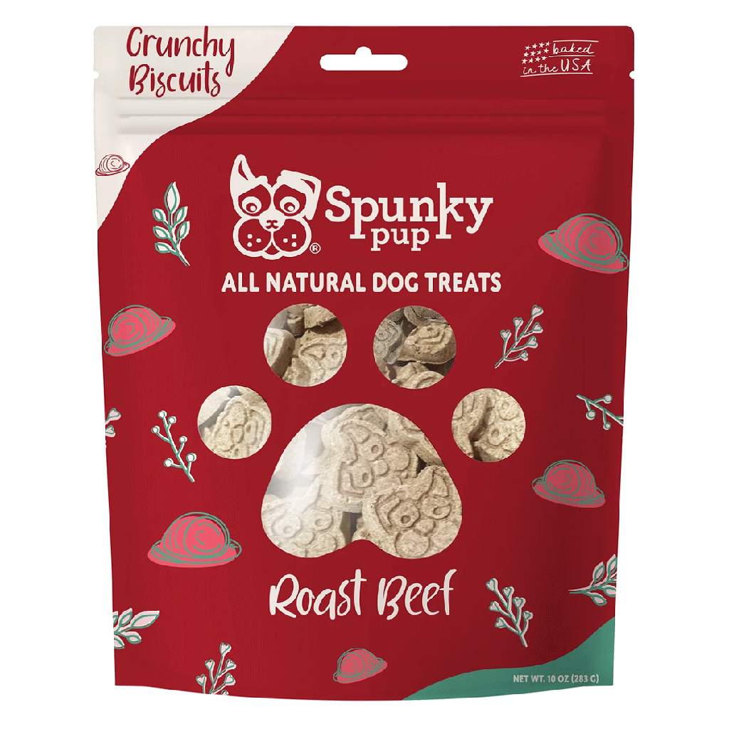 SPUNKY PUP Biscuits - Roast Beef 10oz 