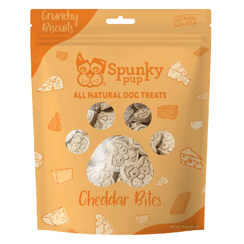 *SPUNKY PUP Biscuits - Cheddar Bites 10oz