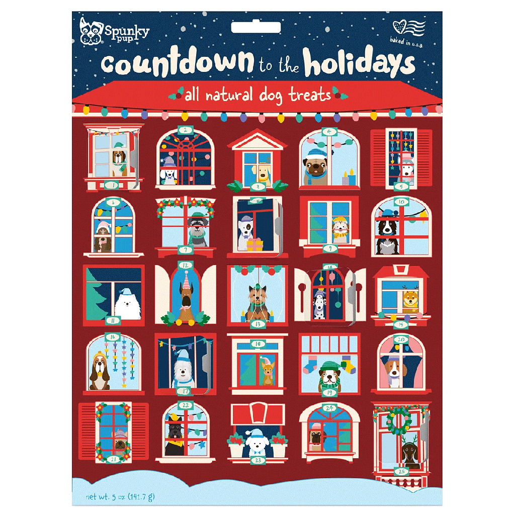 *SPUNKY PUP Holiday Advent Calendar 25ct 5oz