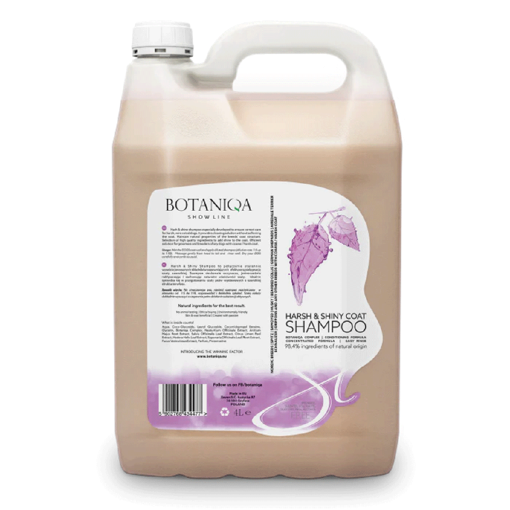 BOTANIQA Show Line Harsh & Shiny Coat Shampoo 1.05 Gallon