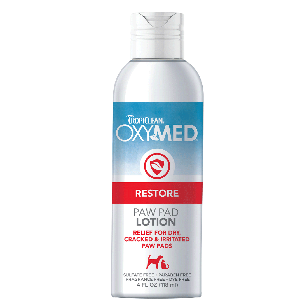 TROPICLEAN OxyMed Lotion for Paw Pads, Nose & Elbows 4oz