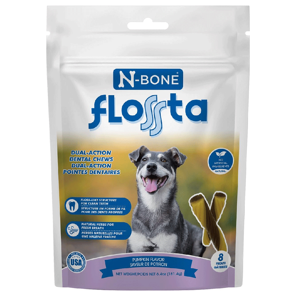 N-BONE FLOSSta Dental Chews Pumpkin 15ct