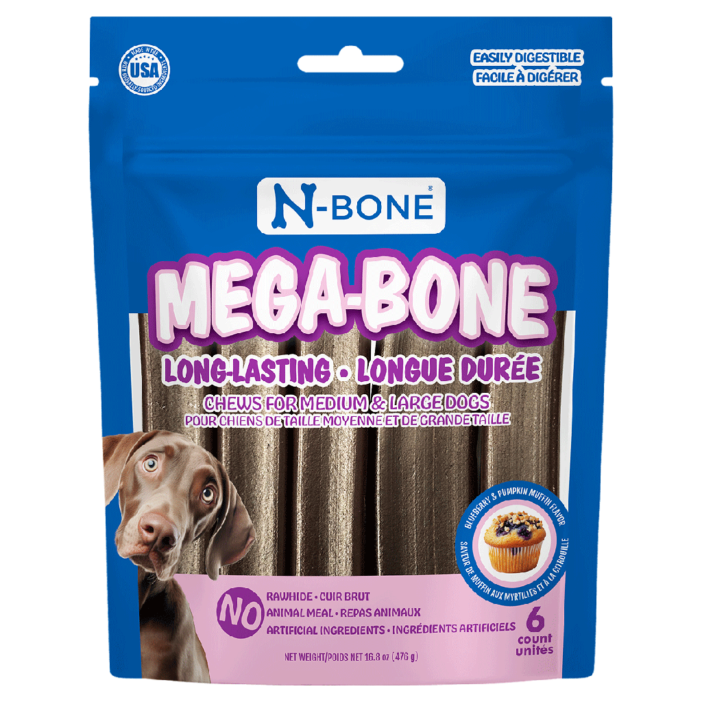 N-BONE Mega-Bone Blueberry & Pumpkin Muffin 6ct