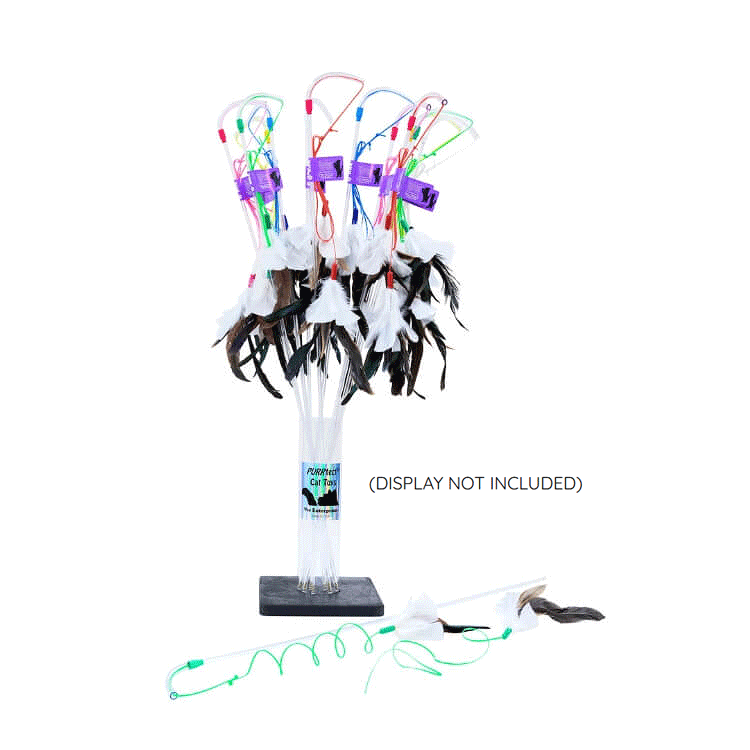 VEE ENTERPRISES PURRfect Feather Cat Toy 12ct