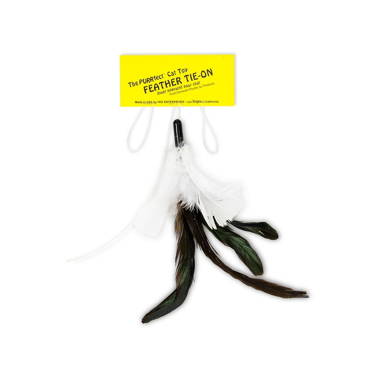 VEE ENTERPRISES PURRfect Feather Tie-On