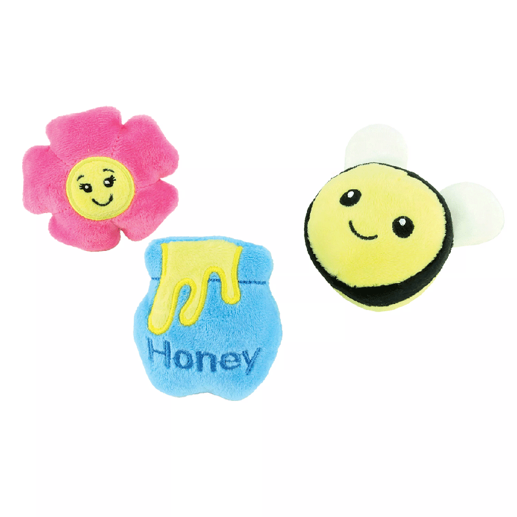 LI'L PALS Dog Toy Combo Honey Bee 3pk
