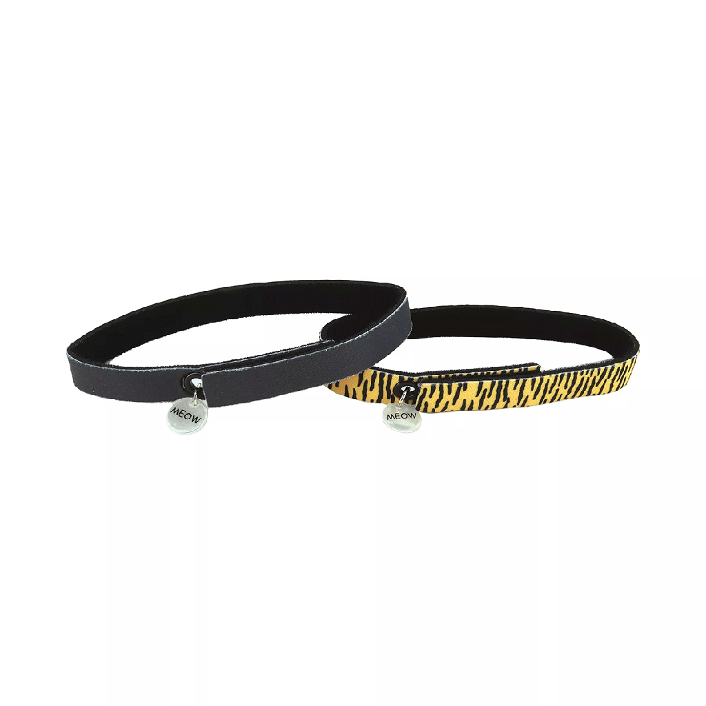 COASTAL ElastaCat FlexFit Cat Collar Tiger/Black 2pk