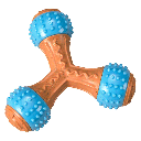 ETHICAL/SPOT Bam-Bone+ Giggler Tripod Peanut Butter 6"
