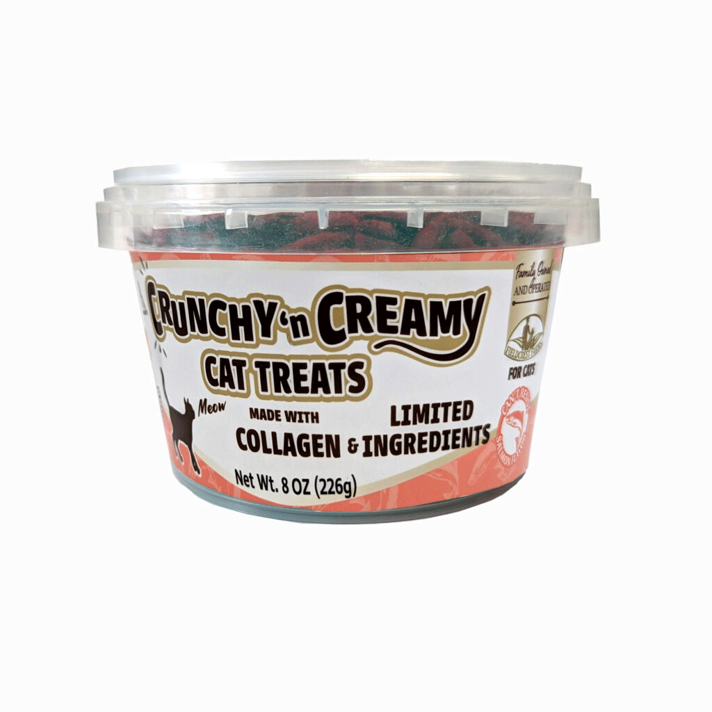 FIELDCREST FARMS Nothin' To Hide Cat Salmon Treats 8oz Tub