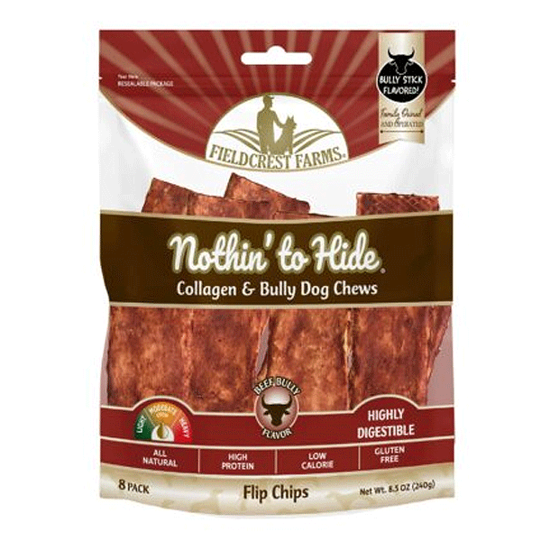 FIELDCREST FARMS Nothin' To Hide Bully Flip Chips 8pk