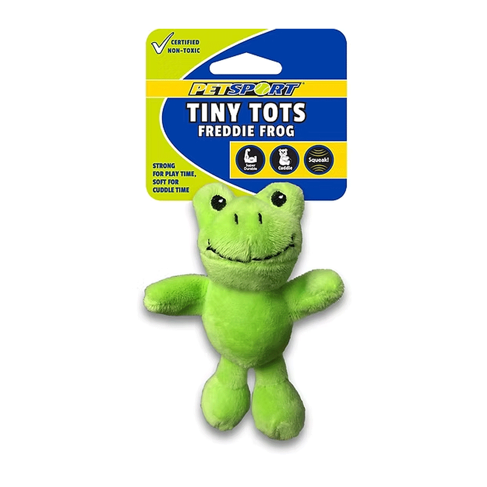 PETSPORT Tiny Tots Nuzzle Buddy Freddie Frog 4"