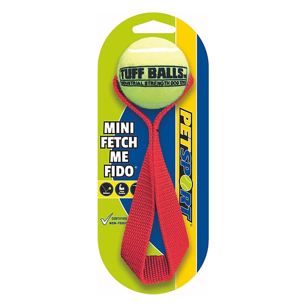 PETSPORT Mini Fetch Me Fido 8" Handle w/ 1.8" Tuff Ball