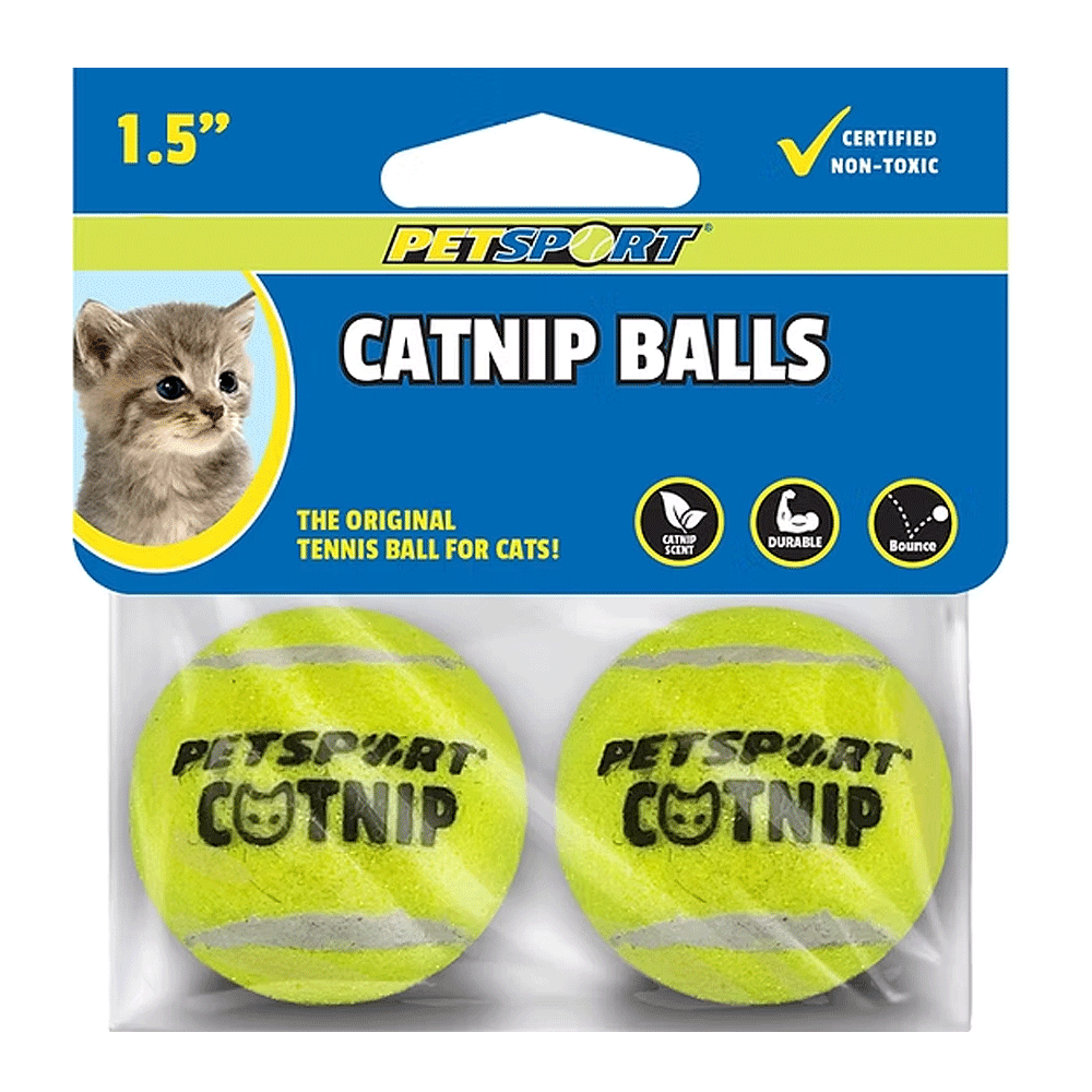 PETSPORT Catnip Balls 1.5" 2pk
