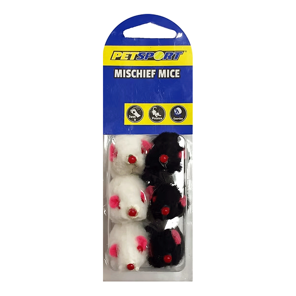 PETSPORT Mischief Mice 5" 6pk