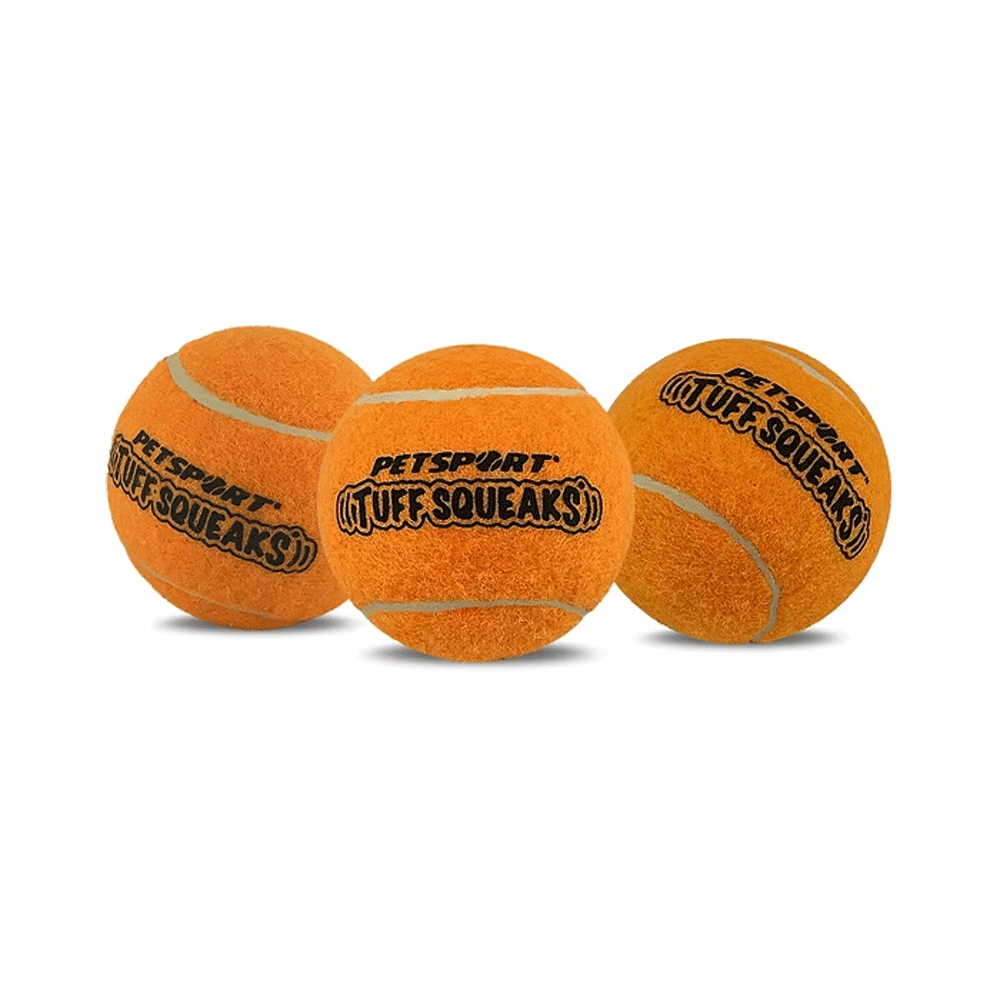 PETSPORT Jr. Tuff Ball Squeak 1.8" 3pk