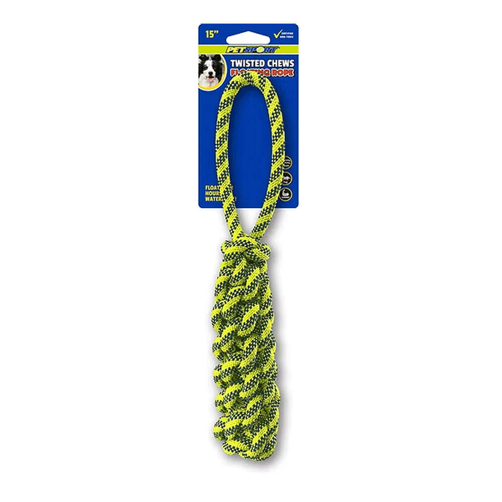 PETSPORT Twisted Chews Floating Rope Bumper 15.5"