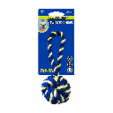 PETSPORT Twisted Chews Mini Braided Monkey Fist Rope 7"