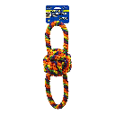PETSPORT Kaleidoscope Double Handle Knot Ball 14"