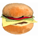 HUXLEY & KENT Dog Power Plush Hamburger L