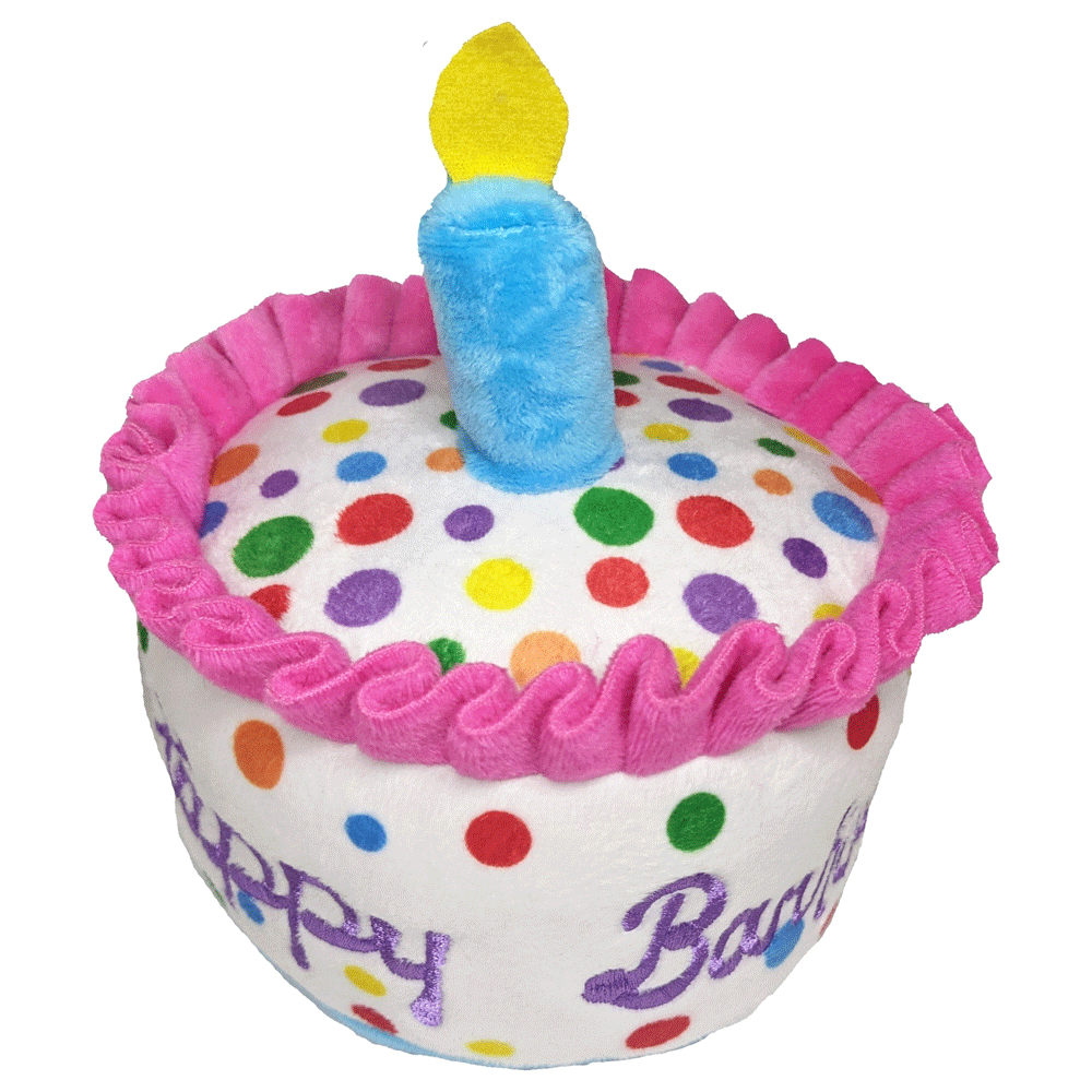 HUXLEY & KENT Dog Power Plush Happy Barkday Cake L