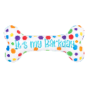 HUXLEY & KENT Dog Power Plush It's My Barkday Bone L