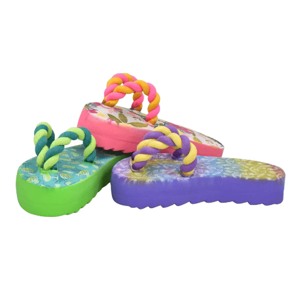MULTIPET Margaritaville Flipflop Latex w/Rope
