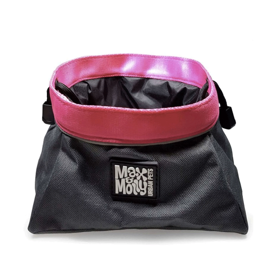 *MAX&MOLLY Travel Bowl Gray/Pink