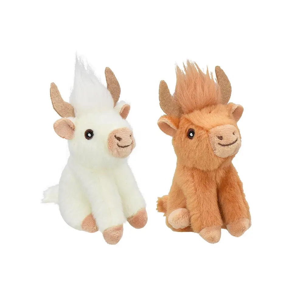 MULTIPET Highland Cow Cat Toy 4"