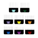 ANDIS Comb Set Stainless Steel - Wide Blade 8pc