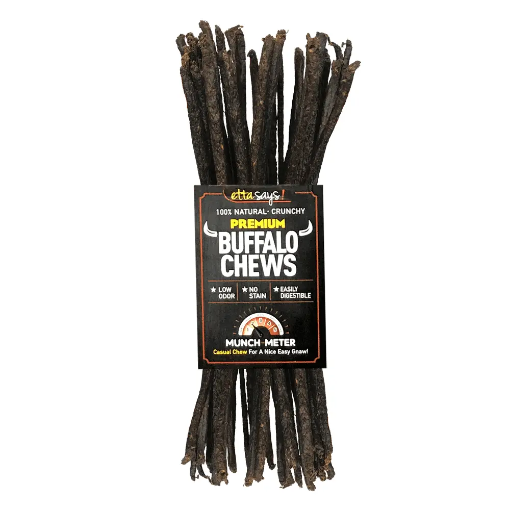 ETTA SAYS Premium Crunchy Chews - Buffalo - 3ft 18ct Bulk